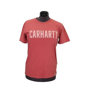 Carhartt Crew Neck Short Sleeve Spellout Loose Fit Work‎ T Shirt Women's Small